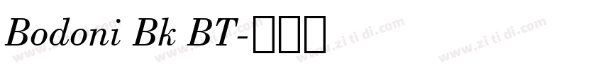 Bodoni Bk BT字体转换